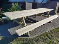 Stół ogrodowy z ławkami