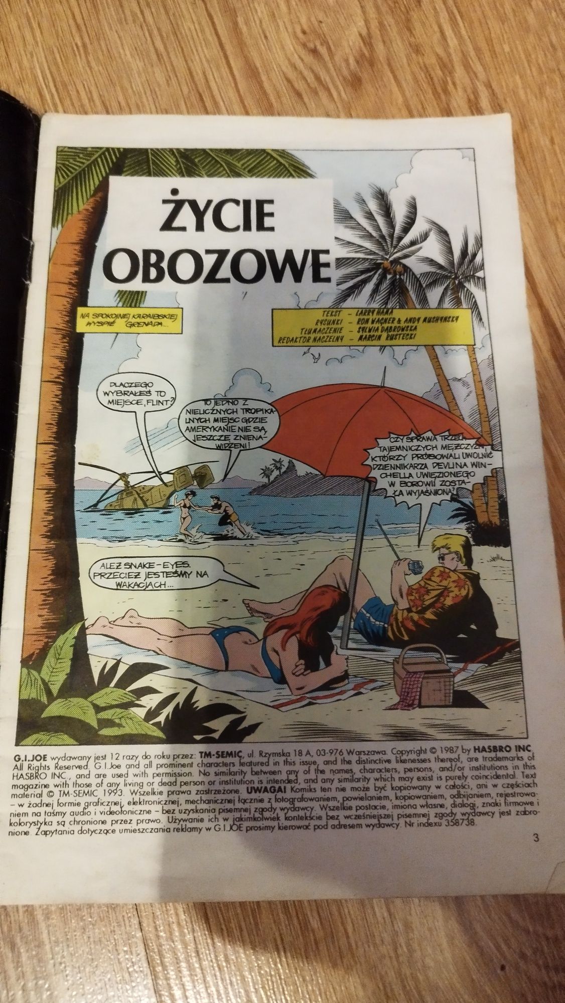 Komiks G.I.JOE Marvel 1993 rok