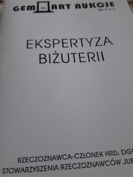 Złoty pierścionek z szafirem 5,6 ct i brylantami 1,2 ct Zamiana.