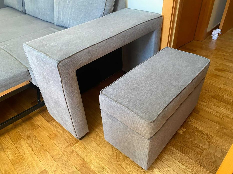 Sofá-Cama Gato Preto - Cinza