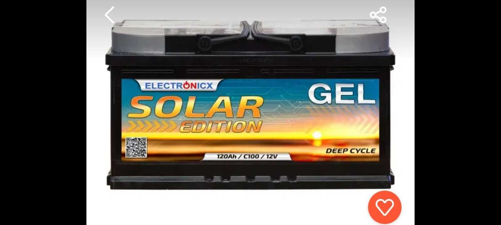Гелевий акамулятор  Electronicx SOLAR EDITION 120Ah [Німеччина]