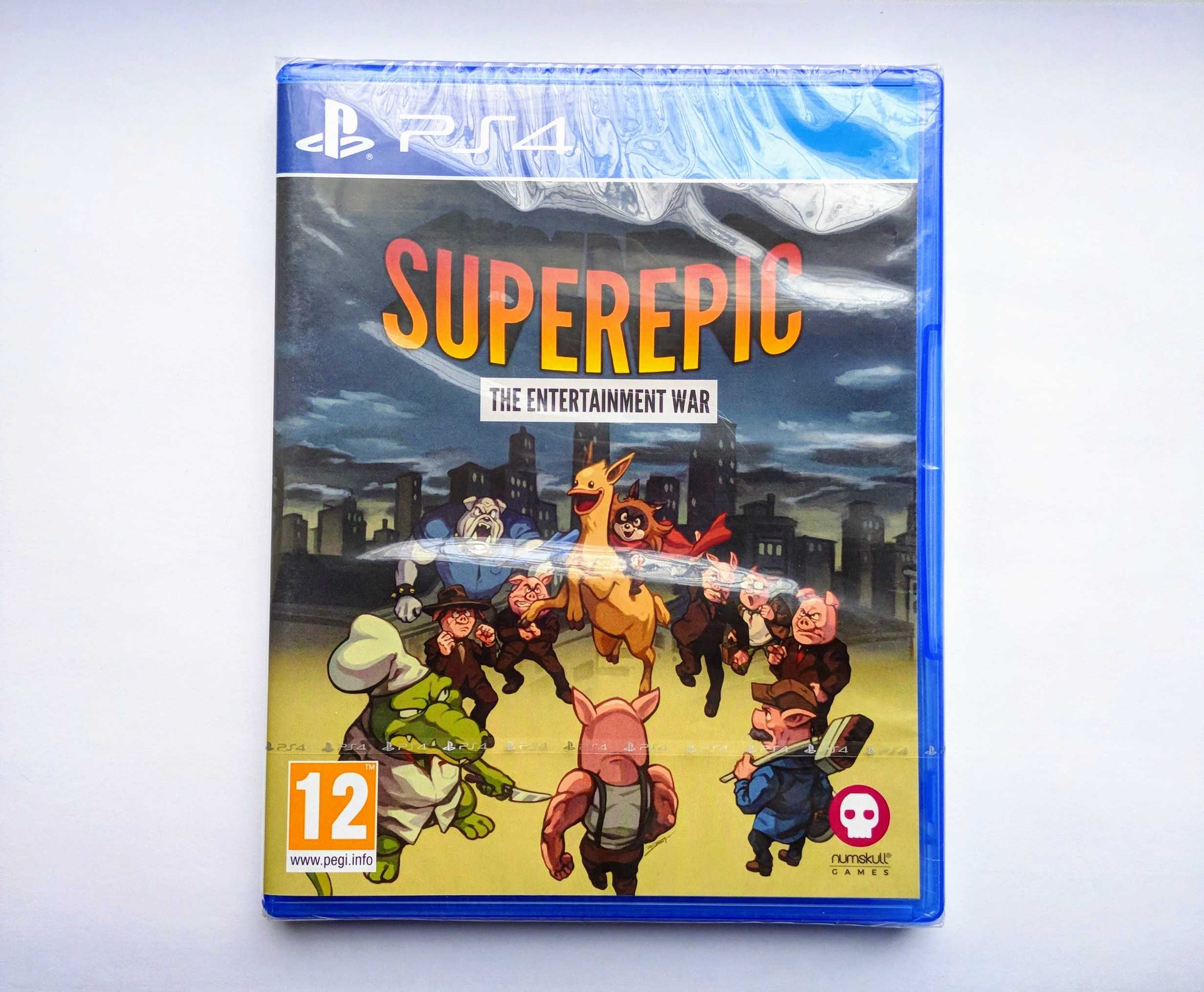 SUPEREPIC The Entertainment War PS4 playstation НОВИЙ диск + бейджи