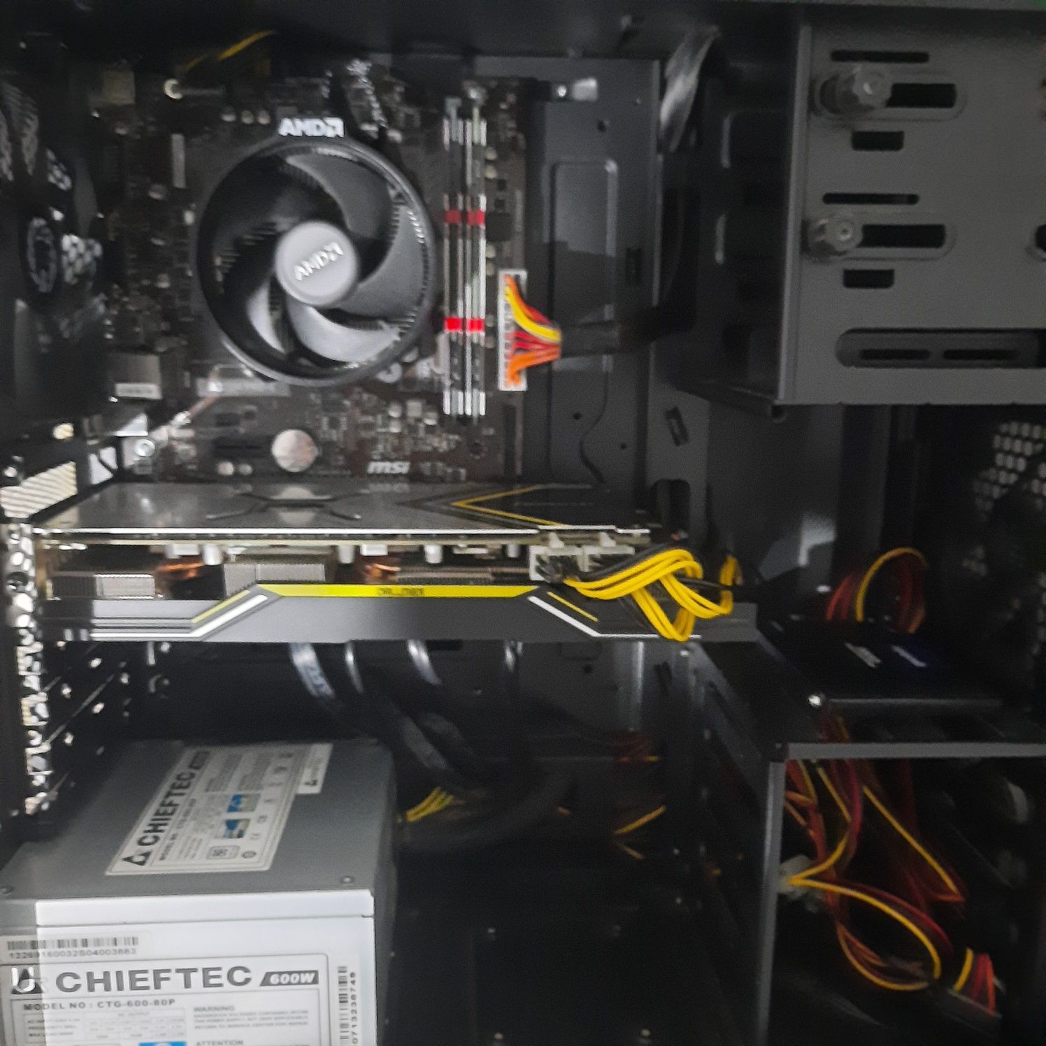 Игровой компьютер Ryzen 5 2600/RX 5700 8 Gb DDR6/32 Gb DDR4/SSD 512 Gb