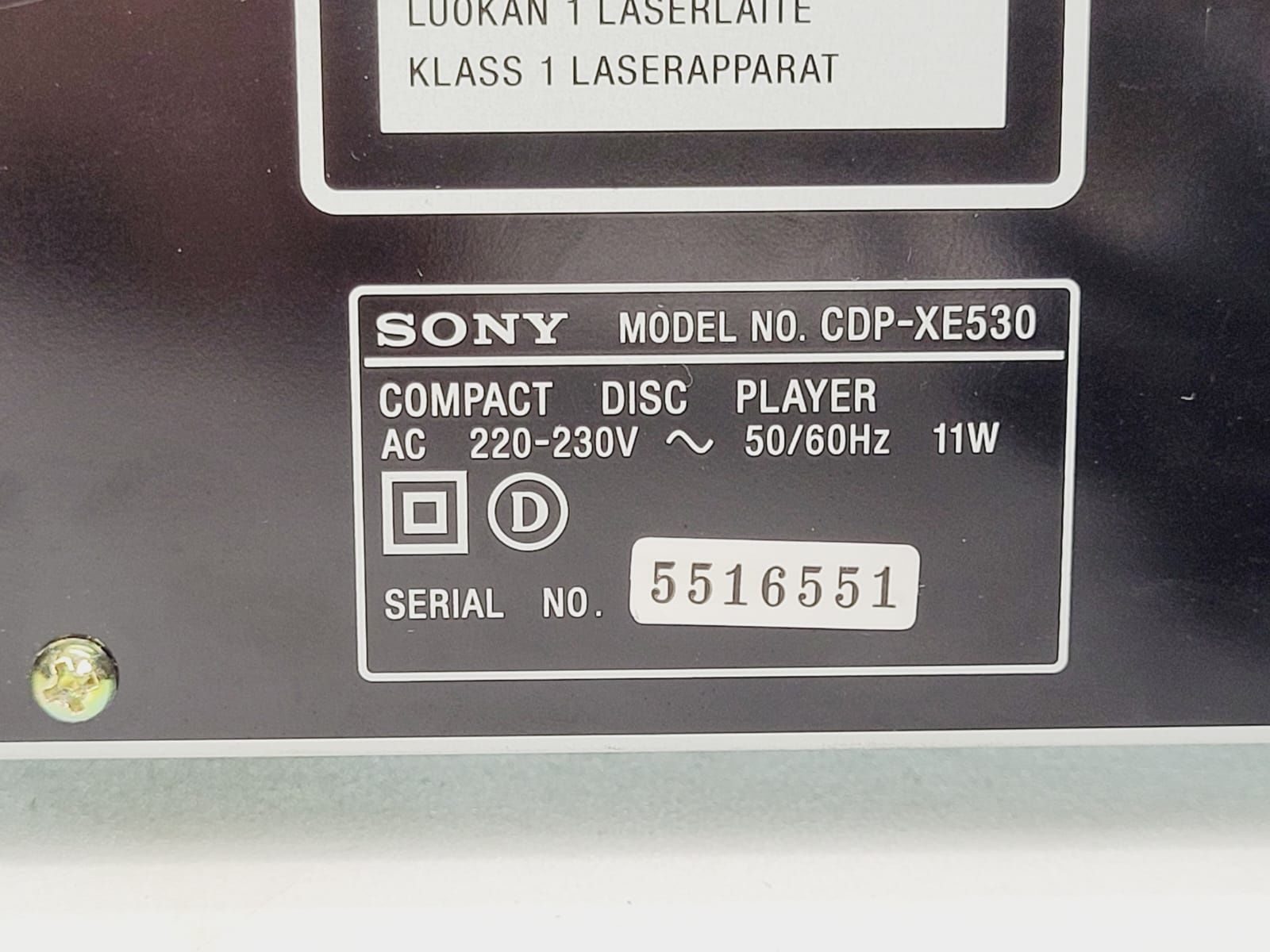 Odtwarzacz płyt CD SONY CDP XE 530 Dobór Audio