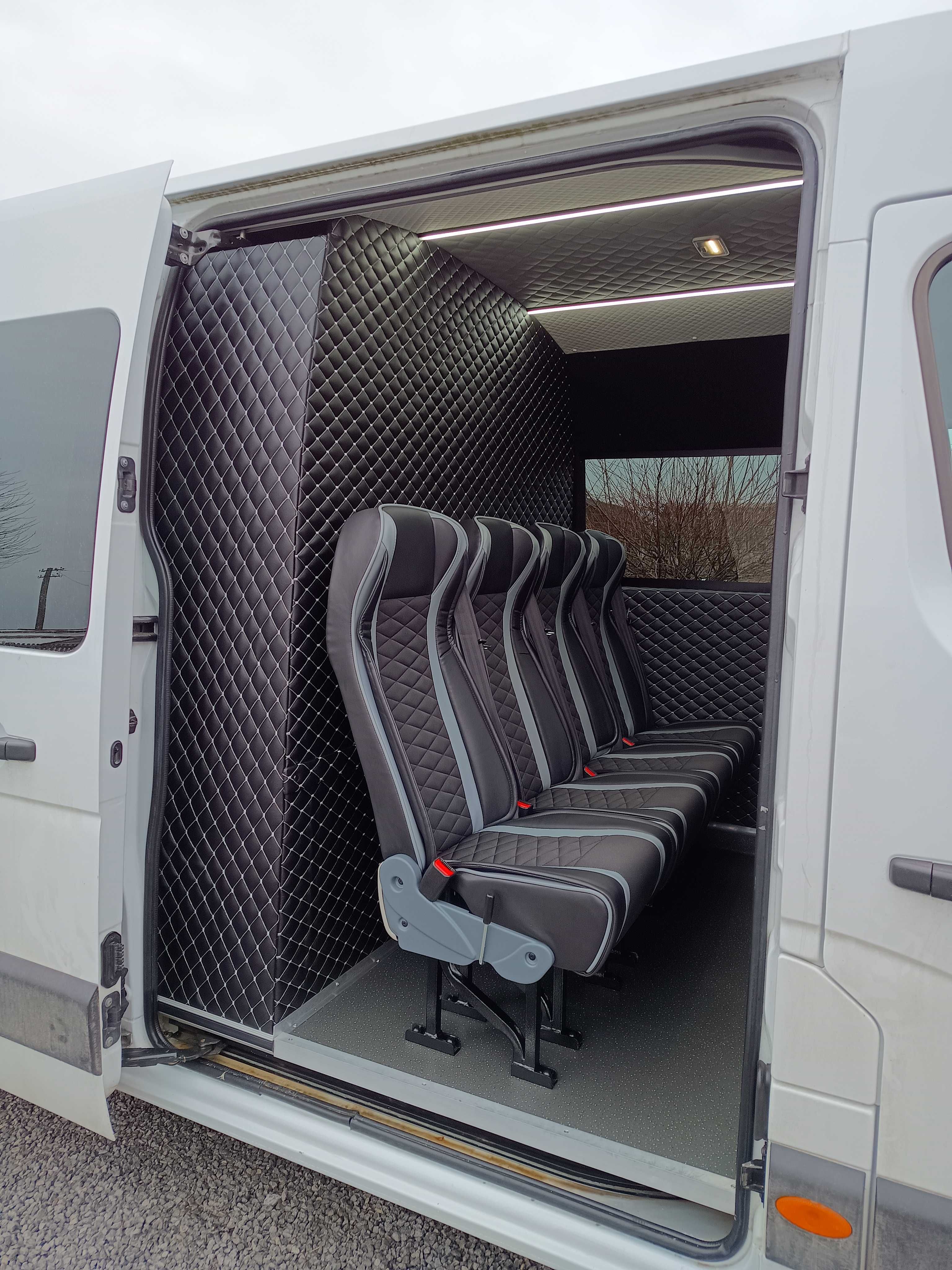 Zabudowa busa montaż  foteli kamper sprinter Crafter Iveco ducato vito