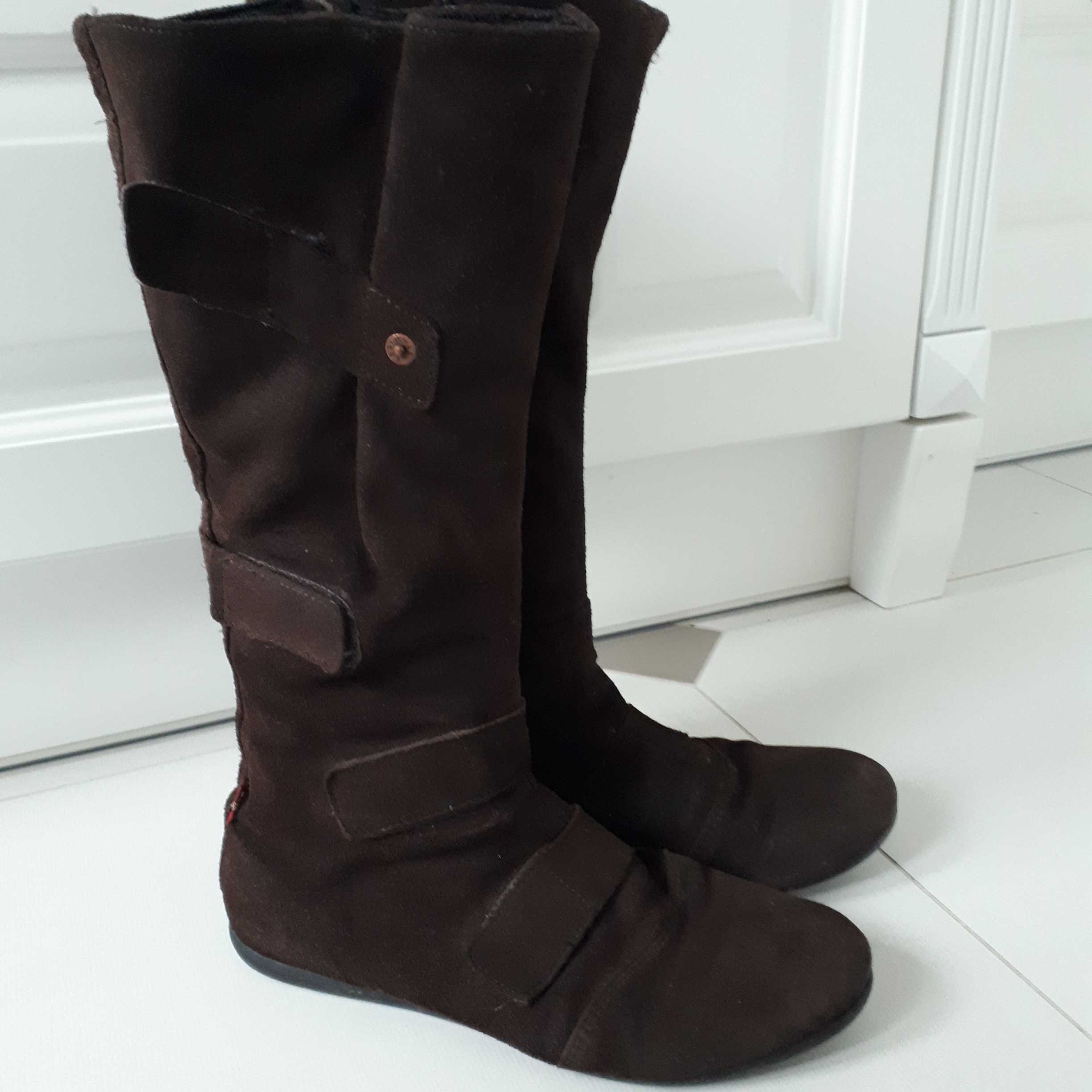 Kozaki, buty Levis damskie skóra naturalna rozm. 39