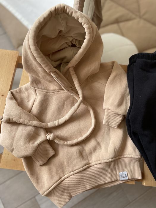 Утеплений костюм на флісі худі джогери 74, 80, 86