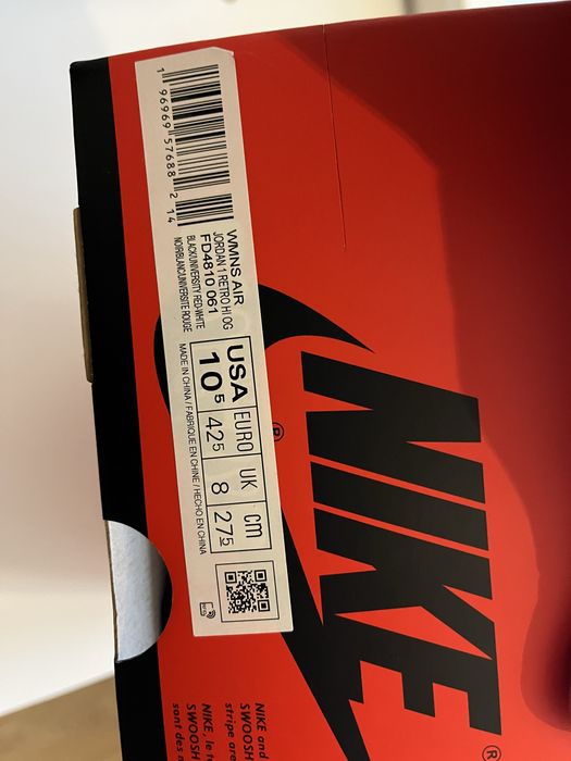 Nike Air Jordan 1 High Satin Red 42.5