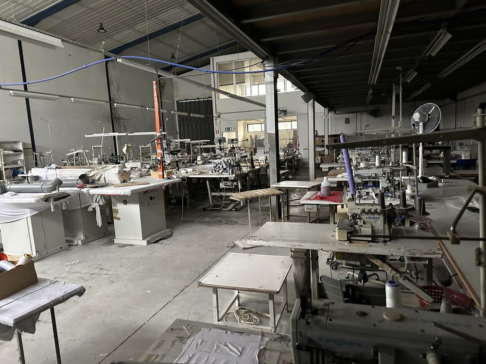 Máquinas de costura de malhas Confecao completa com 90 máquinas