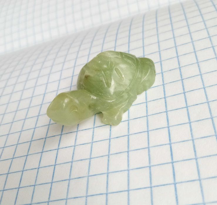 Кулон вінтаж підвіска (сувенір) Черепашка Натуральний камінь онікс №1