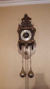 Zegar wiszący wagowy holenderski z atlasem