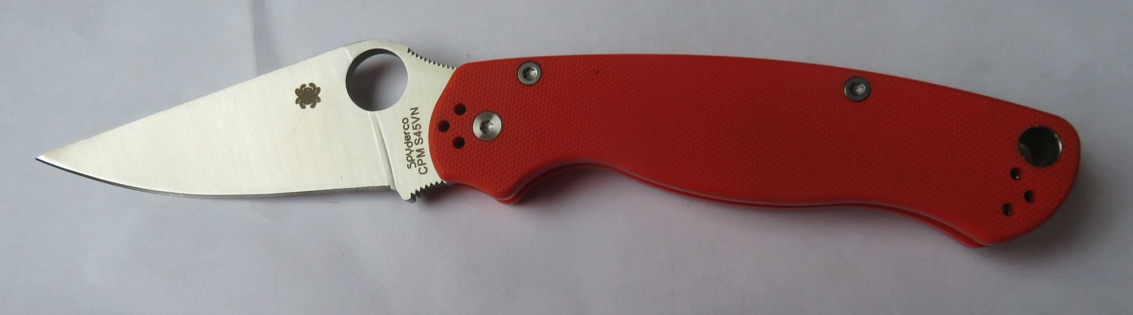 nóż folder spyderco Paramilitary 2 pomarańczowy