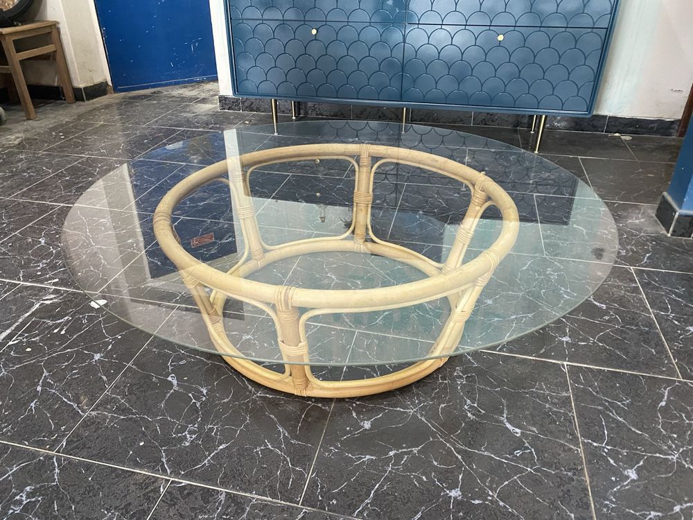 Mesa centro mesa jardim tampo vidro