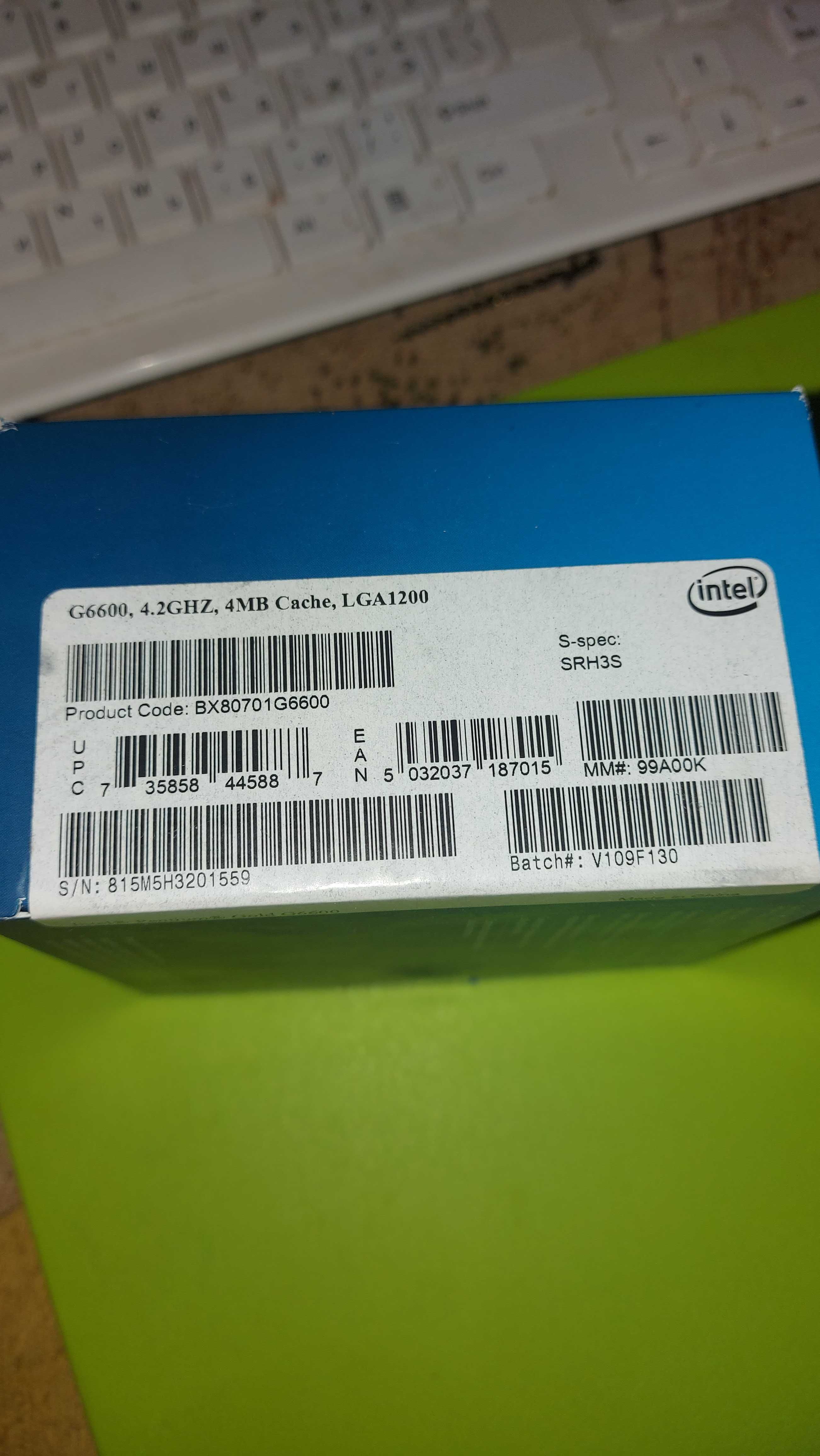 Продаю Процессор Intel Pentium Gold G6600