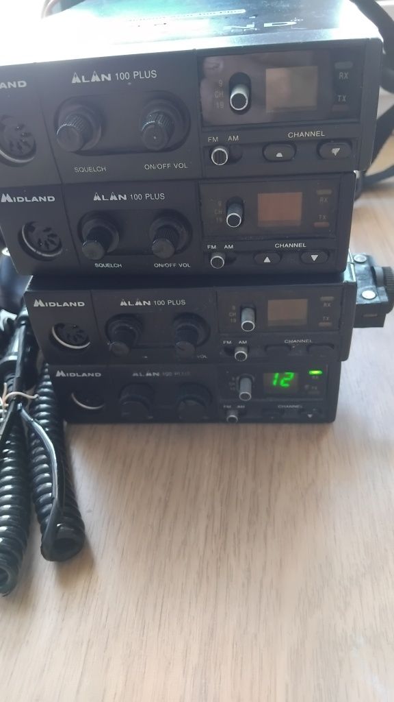 4x Radio CB Alan Midland 100 Plus na części