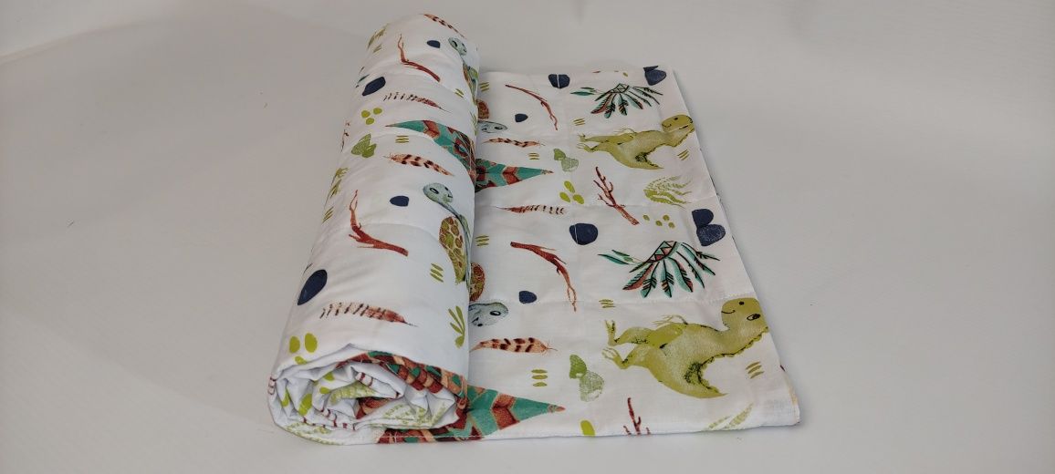 Kołderka obciążeniowa - sensoryczna DINOZAURY, TIPI 2100 g. 125x80 cm
