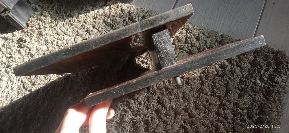 Półka drewniana wisząca  PRL