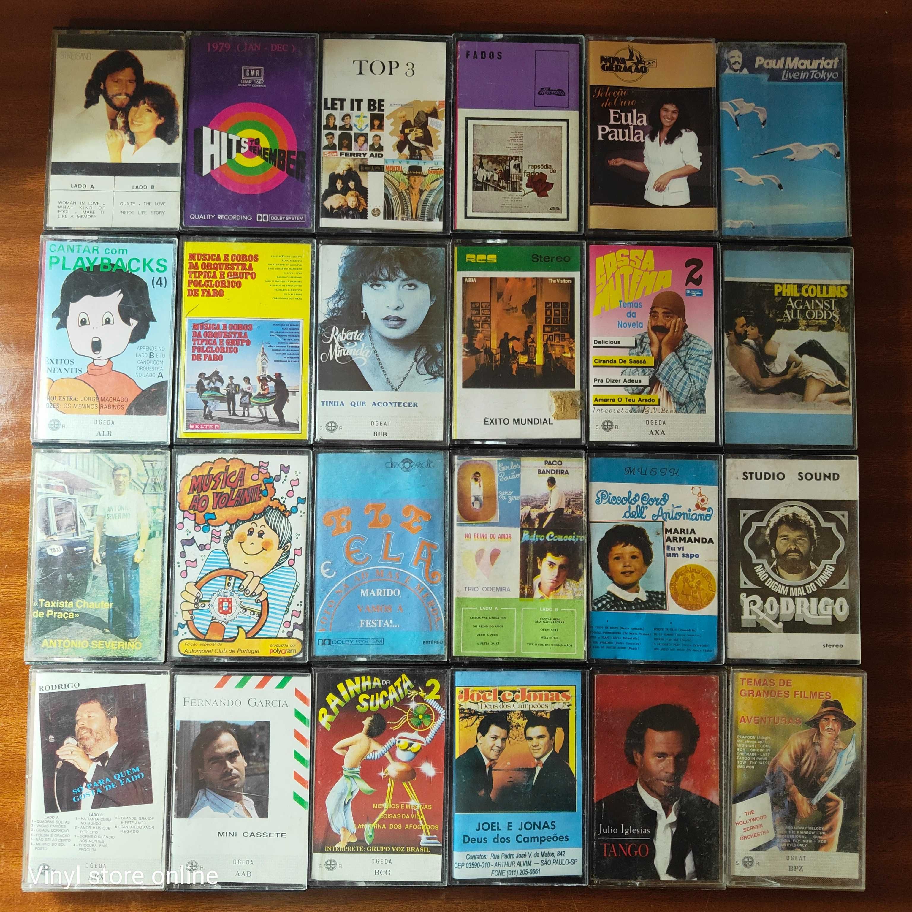 REF: 002 - Lote 24 Cassetes Musica Portuguesa 15 euros