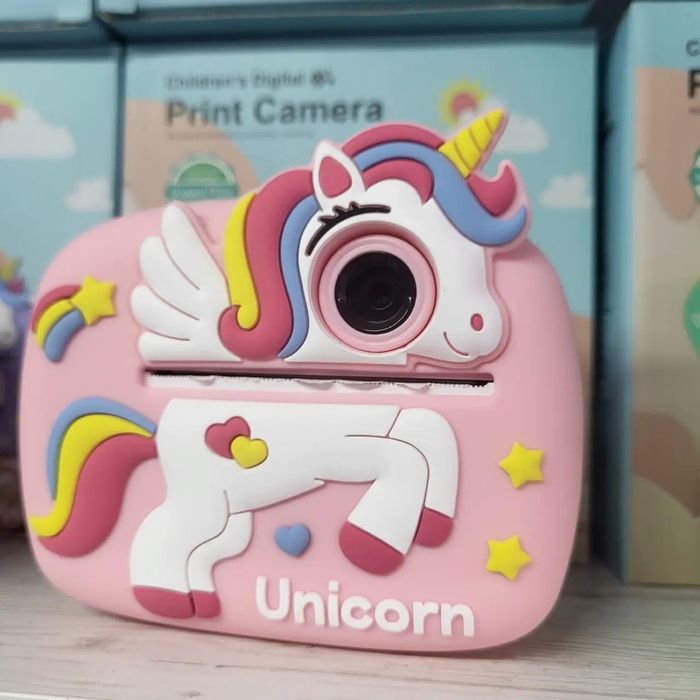 Дитячий фотоапарат миттєвого друку єдинорожка