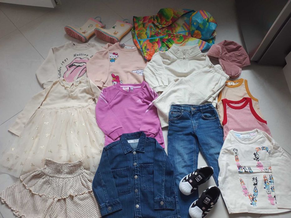 Шикарные детские вещи Zara Adidas Next H&M на девочку 4 года