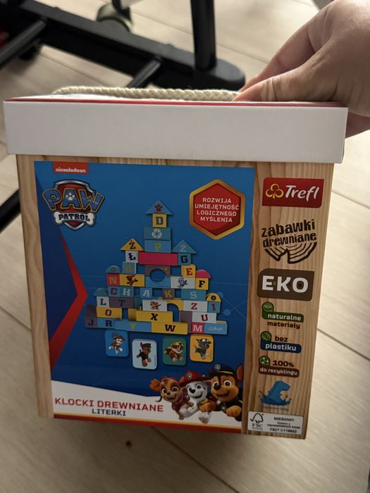 Klocki drewniane PSI PATROL  LITERKI