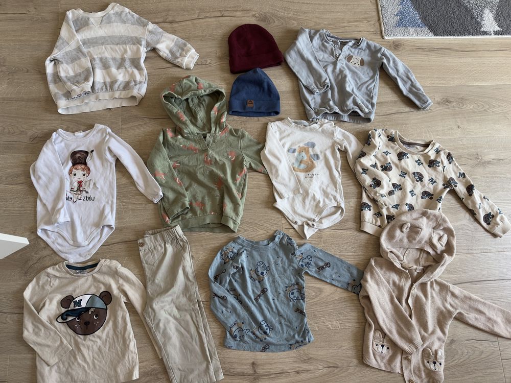 Ubranka chłopięce 80 sztuk 80 86 92 sinsay smyk h&m