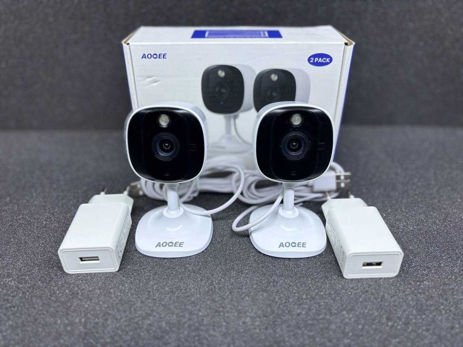 Бездротова IP-камера відеоспостереження AOQEE C1 2K 2 шт. White