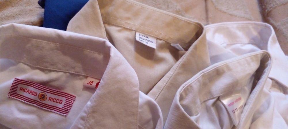 Рубашки білі до школи хлопчику 10-13 років