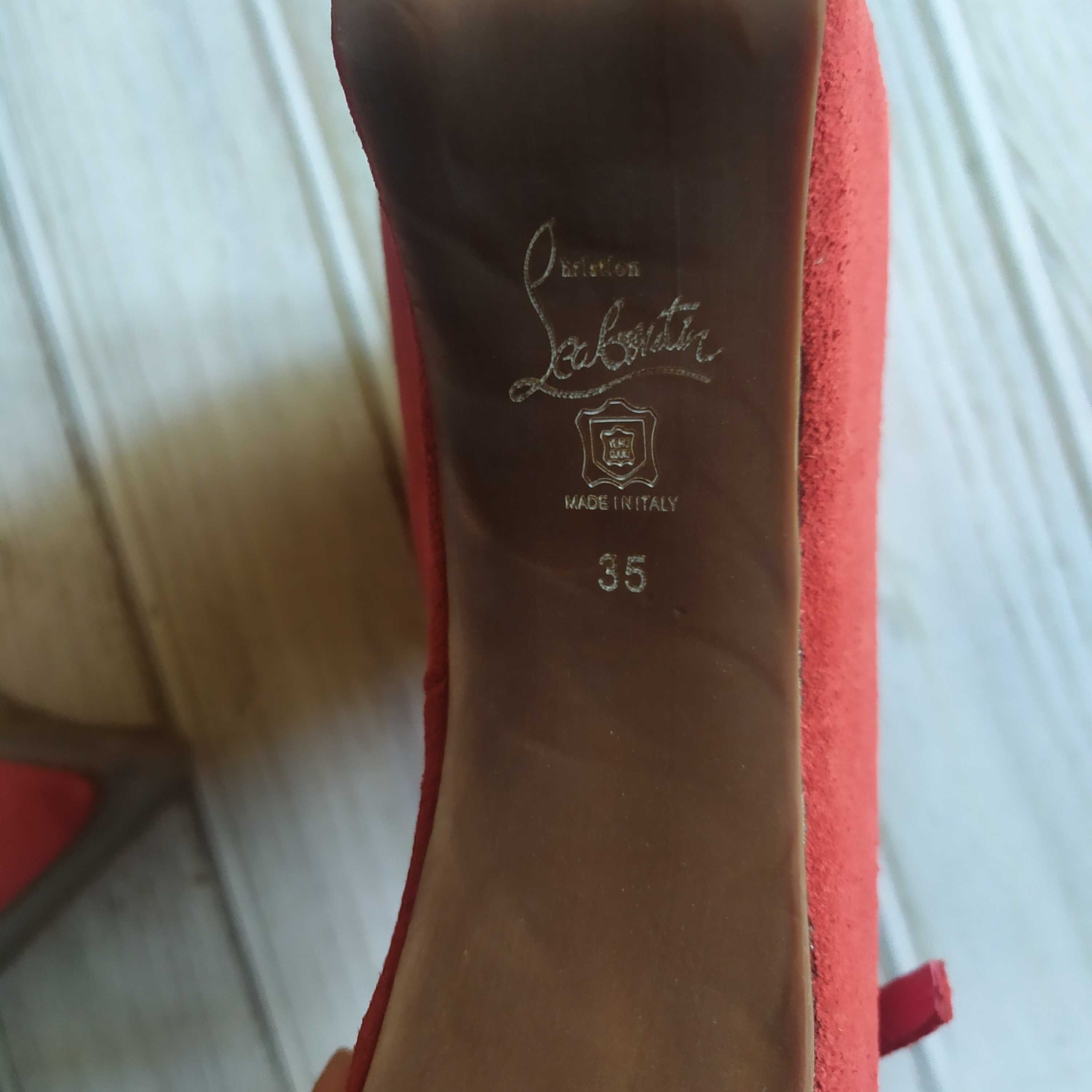 туфли Christian Louboutin красные 35 размер. Оригинал. Лабутены