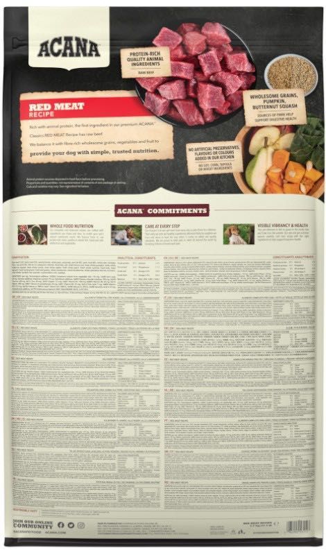 ACANA CLASSICS Red Meat 9.7 кг, 14.5 кг сухий корм для собак