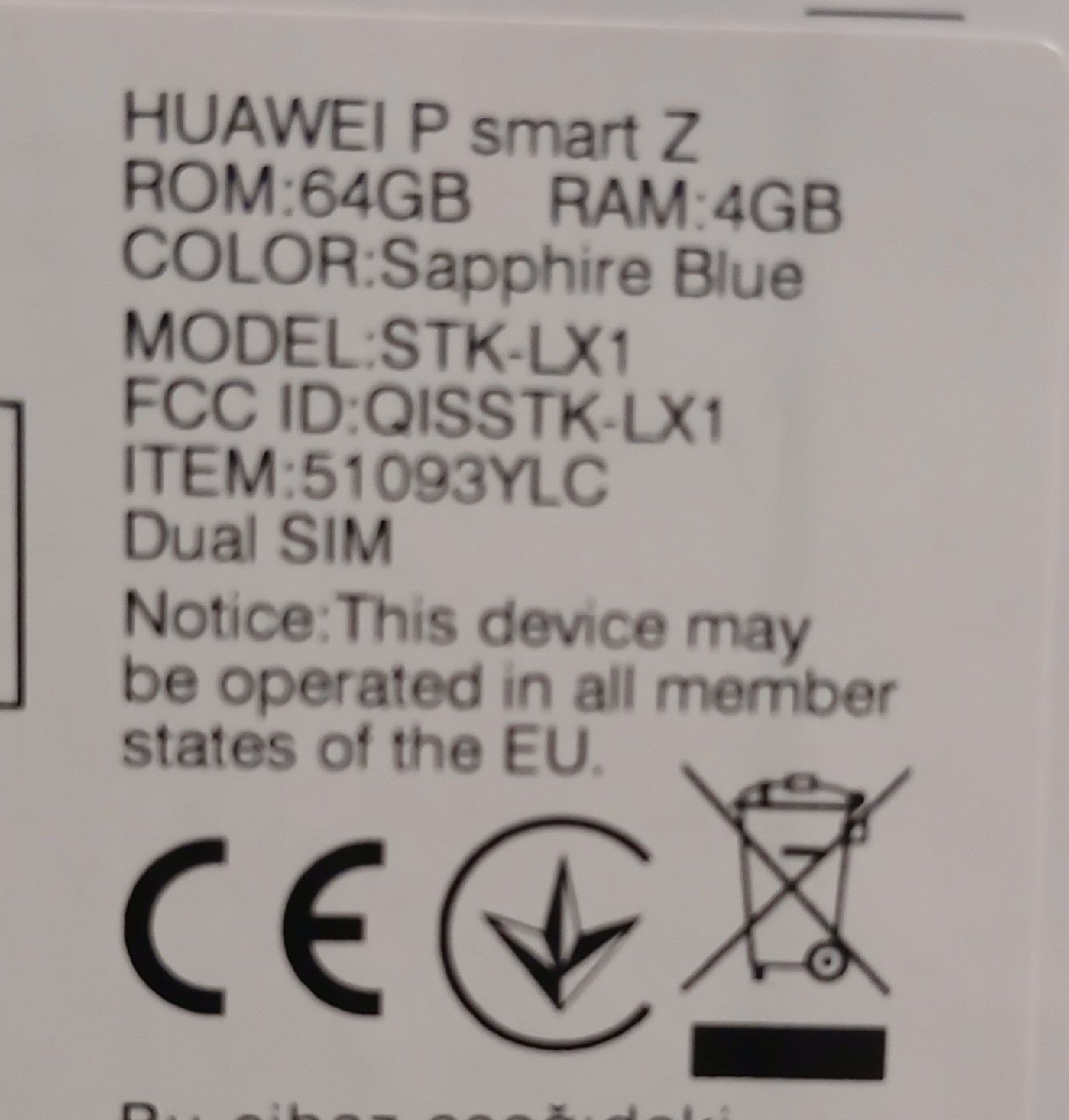 Huawei P smart Z