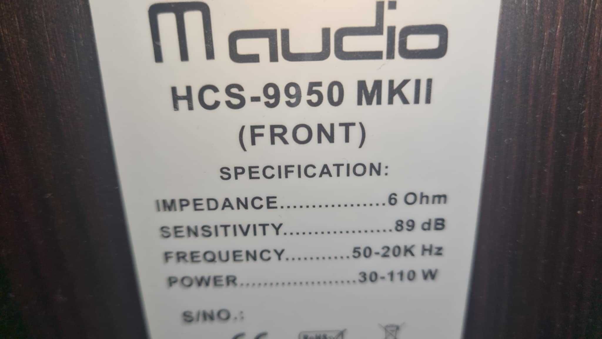 Kino domowe Amp ONKYO TX-SR307 Kolumny M-Audio HCS-9950 + Subwoofer