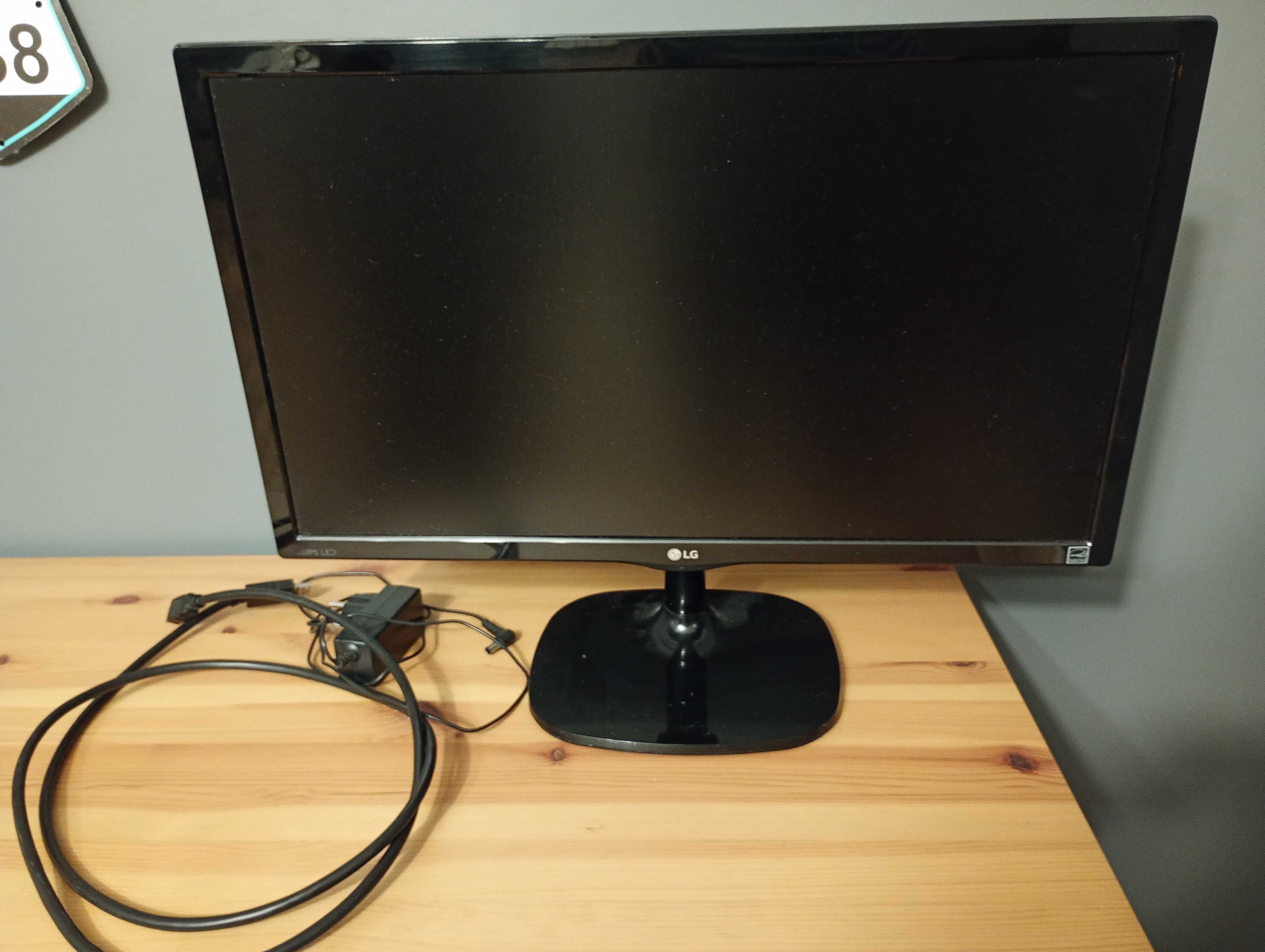 Monitor LG led 24 cale stan bdb