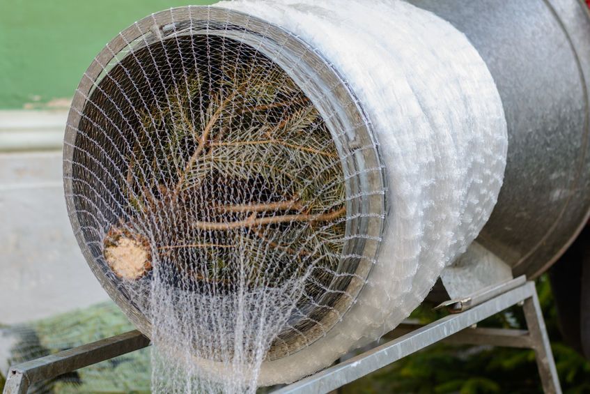 Mocna siatka na choinki LZ25 25cm Rękaw do pakowania choinek iglaków