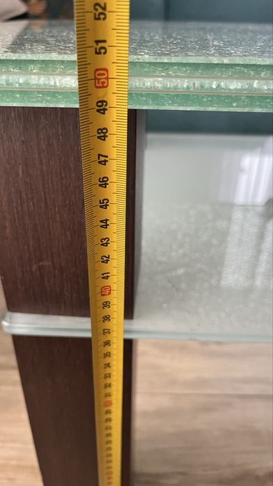 Stół stolik kawowy szklany 100x50 szkło tluczone 18mm