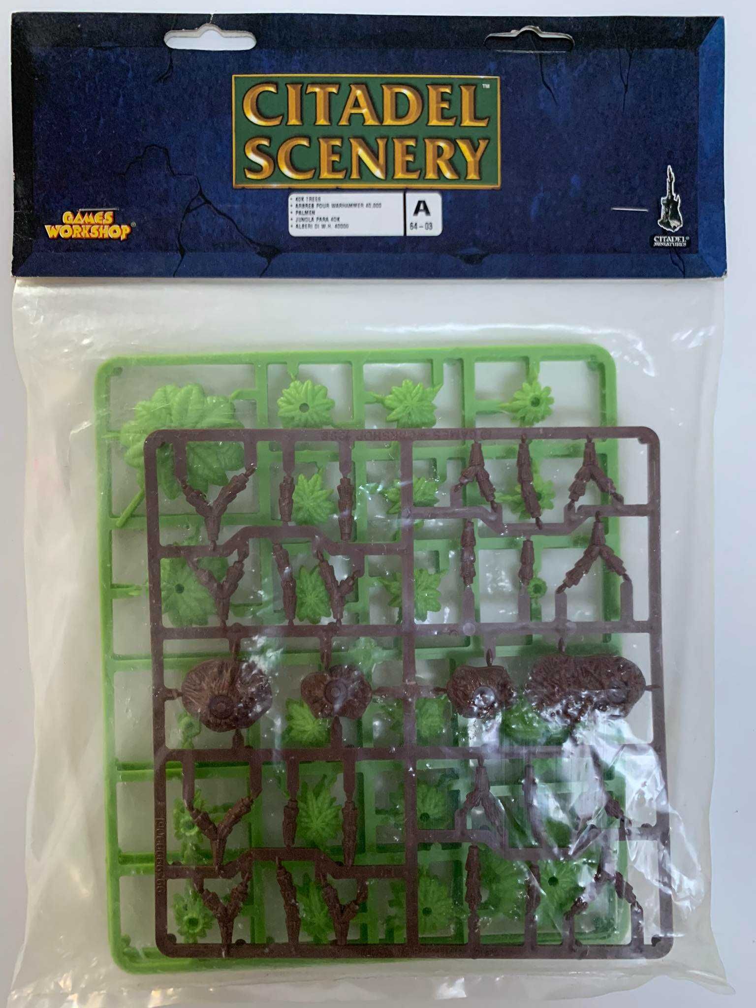 Warhammer Battle: Scenery - plastic Trees, jungle, palmy B - folia