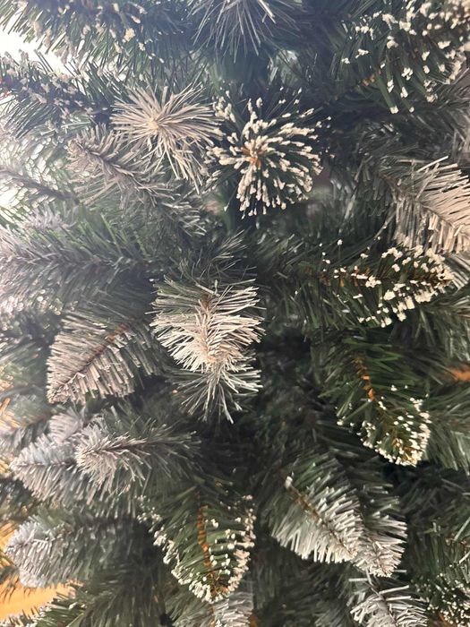 Sztuczna choinka na stojaku 100 cm  gęsta  MAŁA oszroniona ośnieżona