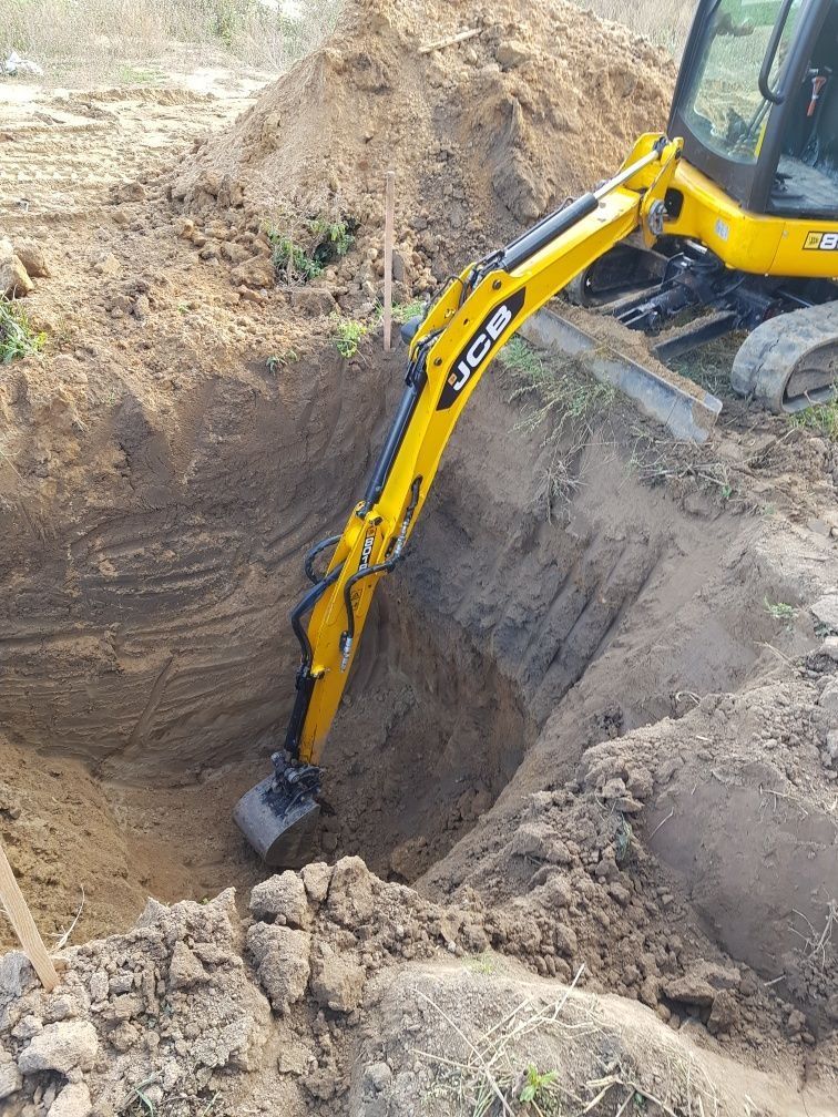 Usługi minikoparka i wywrotka-transport kruszywa koparka* szambo