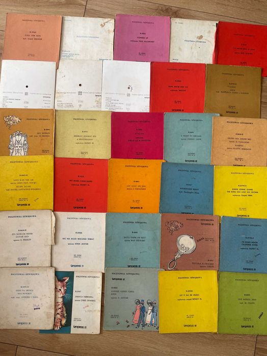 Zestaw Płyt Winylowych małe single pocztówka dzwiękowa duży zestaw