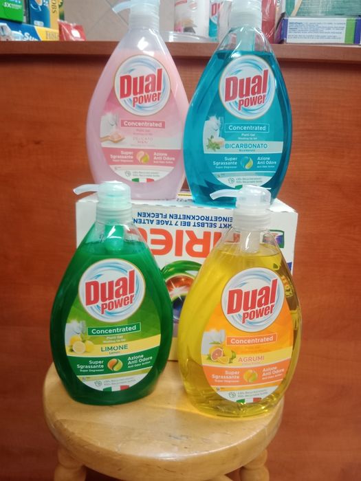 Sprzedam Włoskie płyny do mycia naczyń Dual Power 1L
