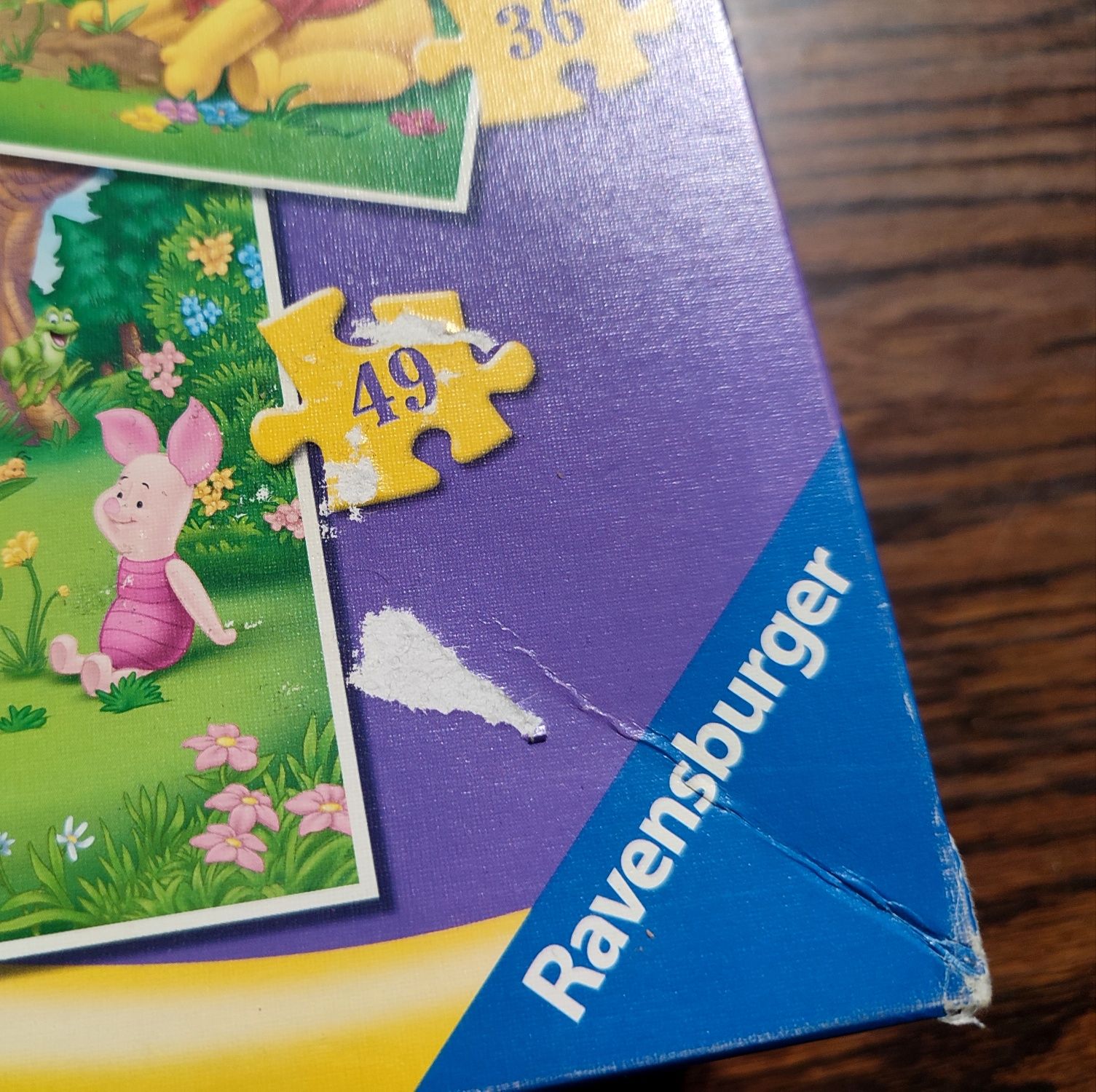 Puzzle Ravensburger 3w1 Kubuś Puchatek 26/36/49 elementów Disney