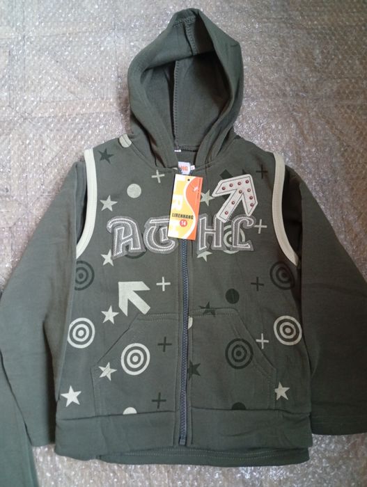 Детский костюм-тройка на флисе унисекс