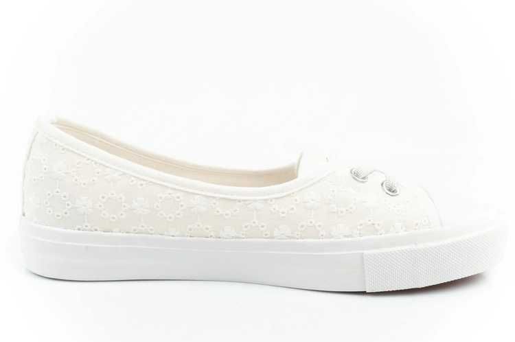 Lee Cooper buty trampki baleriny białe haftowane wygodne r. 36-40