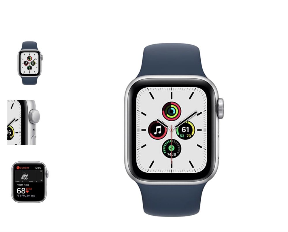 Apple Watch SE GPS 44mm Silver Aluminium