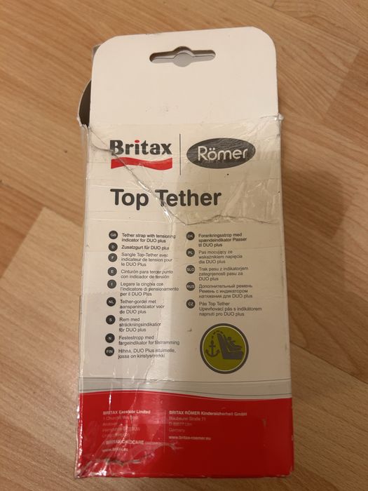 Cinta de fixação “top tether” para cadeira auto Britax / Romer