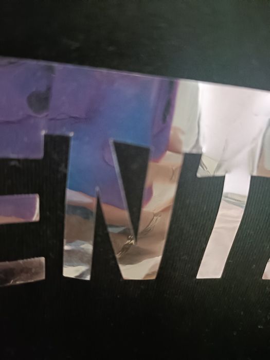 Koszulka t-shirt srebrny napis