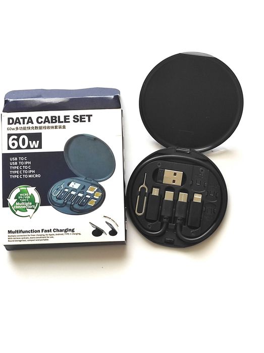 Набір перехідників для передачі даних і швидкої зарядки з підставкою
