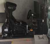 Ruchomy fotel 2dof, basshaker, simracing, fanatec, thrustmaster, moza