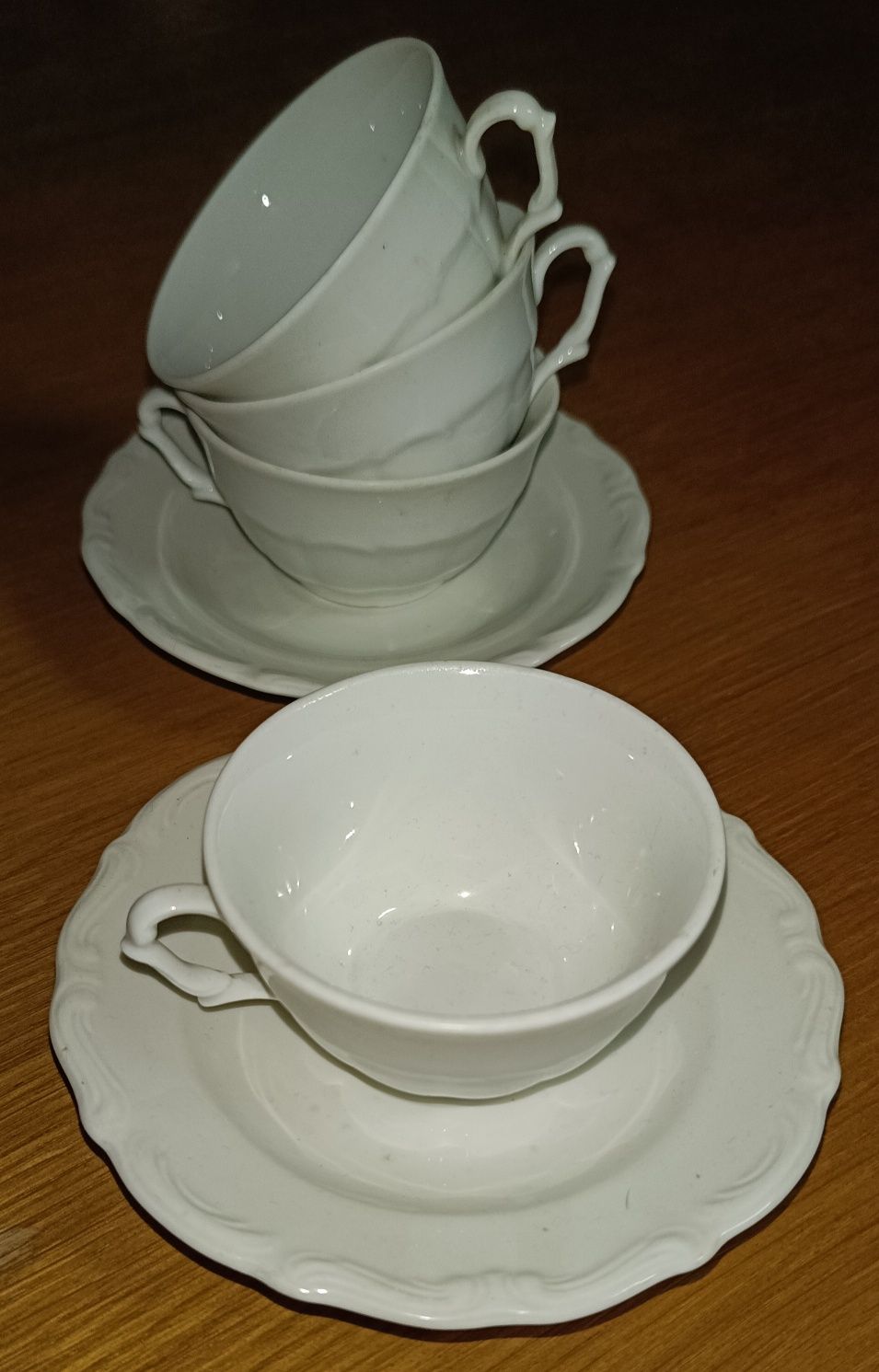 Tielsch Wałbrzych Filiżanka Spodek PRL Porcelana