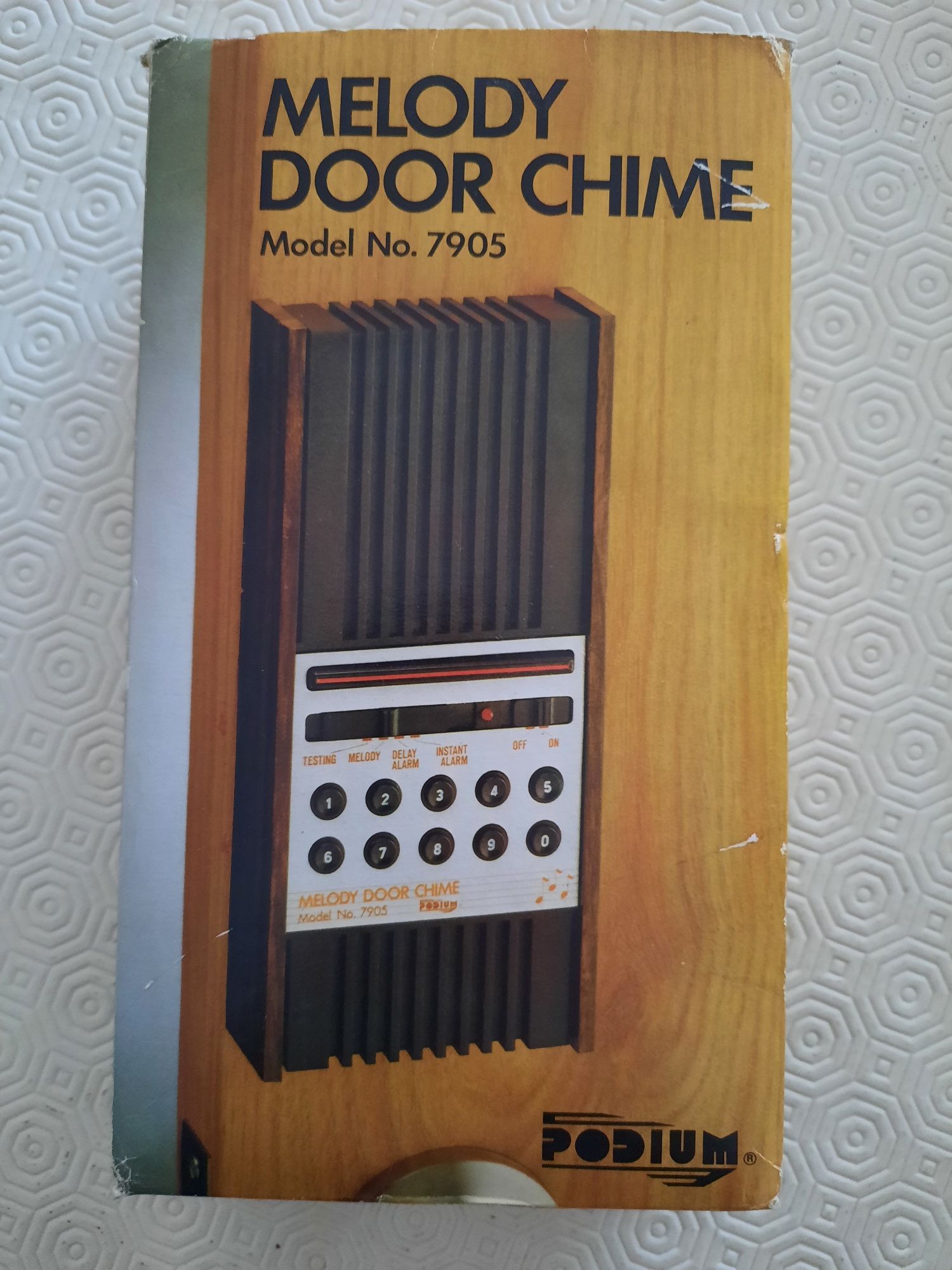 Campainha de porta vintage Melody Door Chime modelo 7905